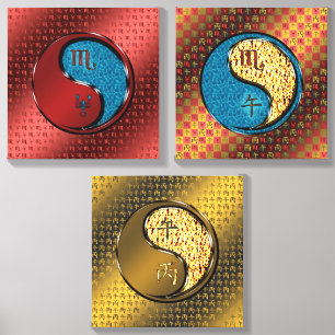 Scorpio & Fire Horse Canvas Photo Tile