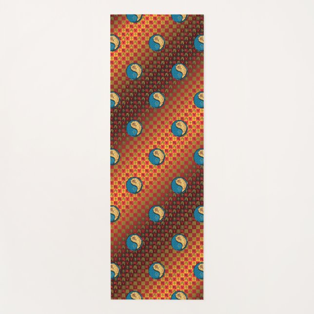 Scorpio & Fire Horse Yoga Mat (Front)