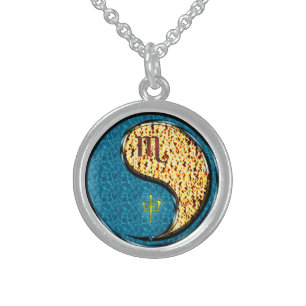 Scorpio & Fire Monkey Sterling Silver Necklace