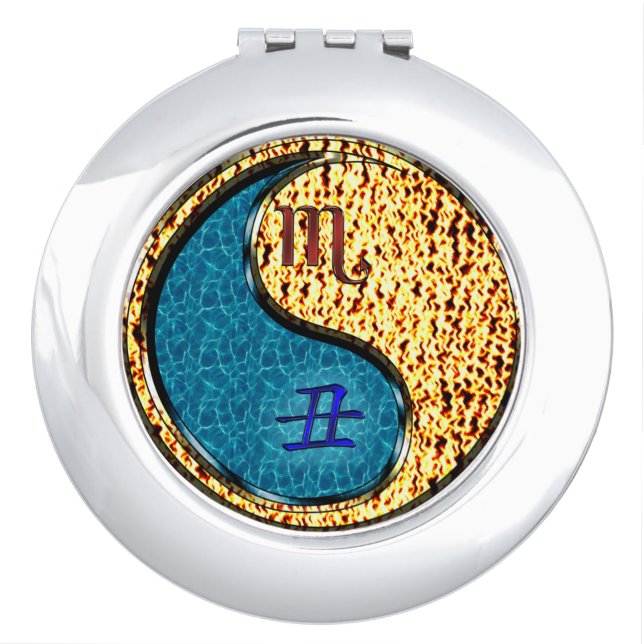 Scorpio & Fire Ox Compact Mirror (Front)