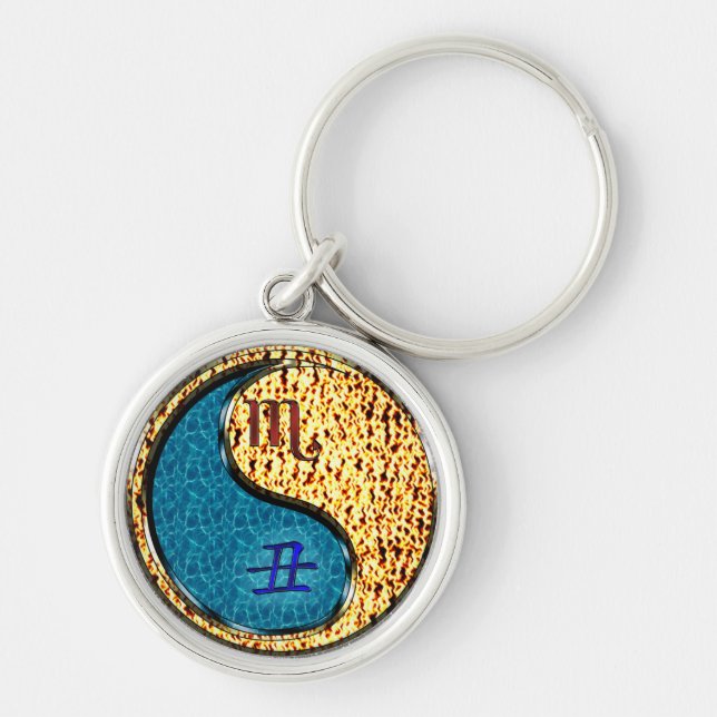 Scorpio & Fire Ox Keychain (Front)