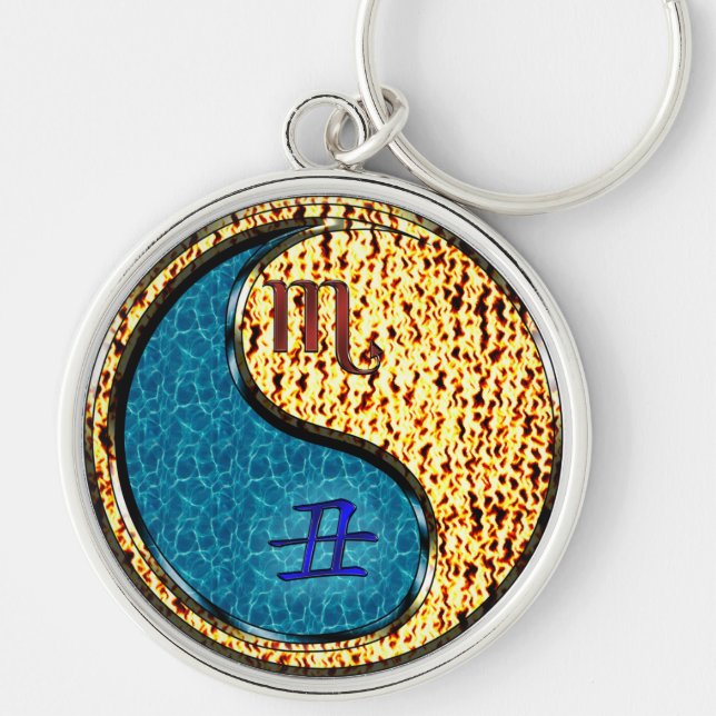 Scorpio & Fire Ox Keychain (Front)