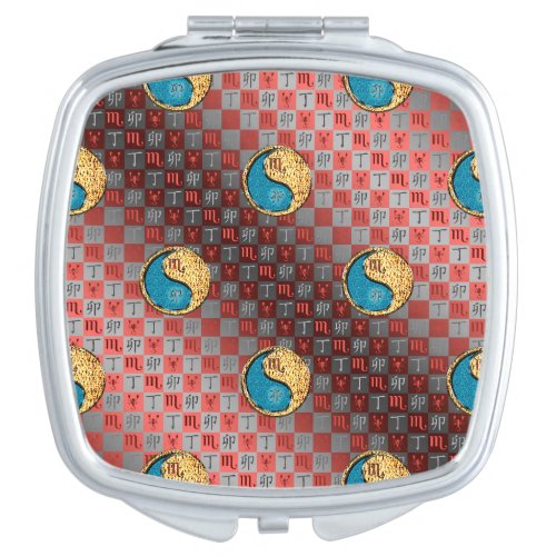 Scorpio & Fire Rabbit Compact Mirror