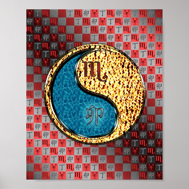 Scorpio & Fire Rabbit Poster (Front)