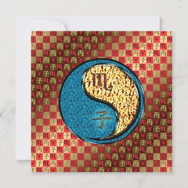 Scorpio & Fire Rat Card (Front)