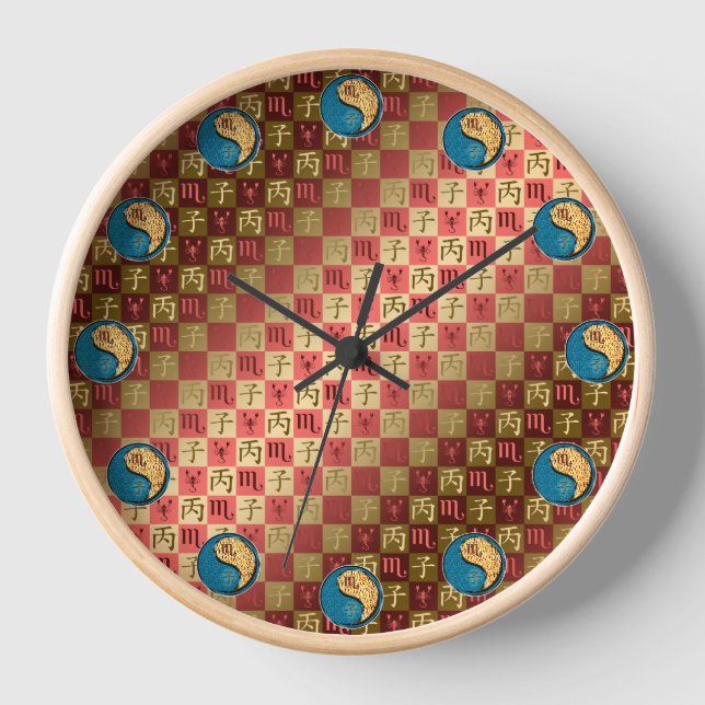 Scorpio & Fire Rat Clock (Front)