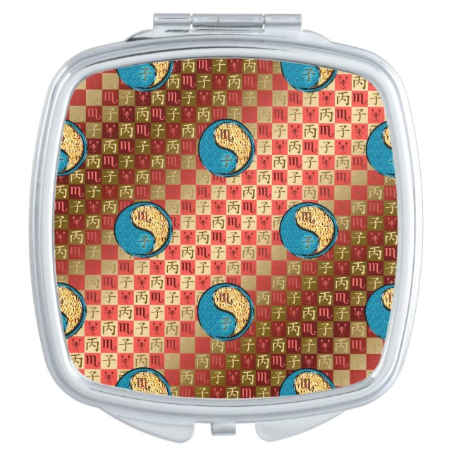 Scorpio & Fire Rat Compact Mirror (Front)