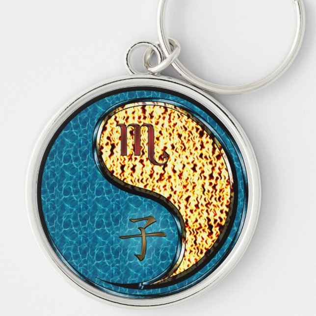 Scorpio & Fire Rat Keychain (Front)