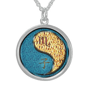 Scorpio & Fire Rat Sterling Silver Necklace