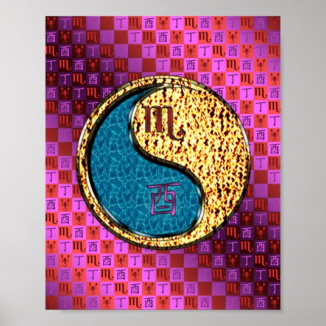 Scorpio & Fire Rooster Poster (Front)