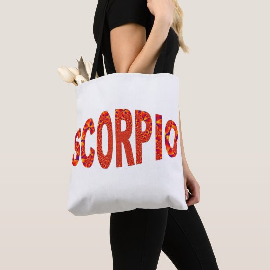 Scorpio - Firey Orange Yellow Blue Tote Bag