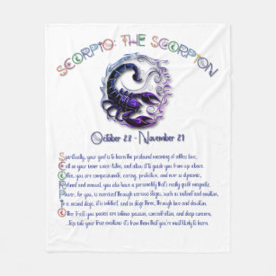Scorpio Fleece Blanket