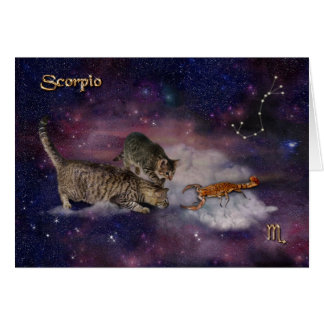 Scorpio for Cat Lovers Cards