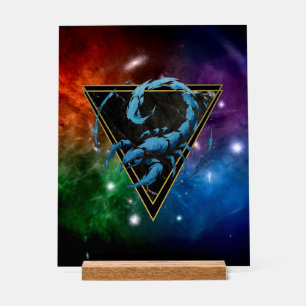 Scorpio Galaxy Zodiac Acrylic Sign
