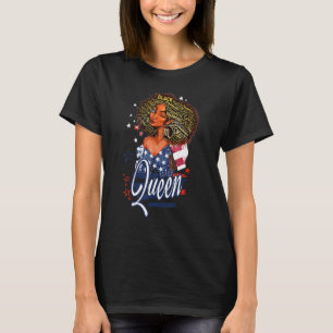Scorpio Girl Birthday Melanin Afro Queen For Black T-Shirt
