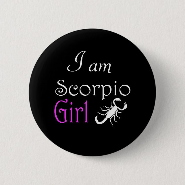 Scorpio girl button (Front)