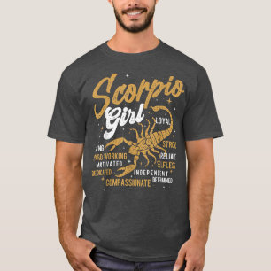Scorpio Girl  Horoscope Astrology Zodiac Sign Birt T-Shirt
