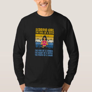 Scorpio Girl The Soul Of A Witch Yoga Instructor Y T-Shirt