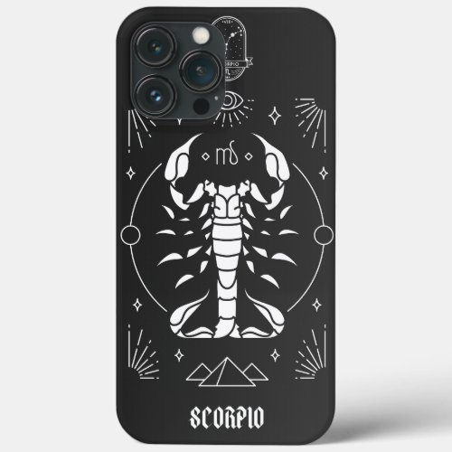 Scorpio Gradient Color Black And Silver iPhone 13 Pro Max Case
