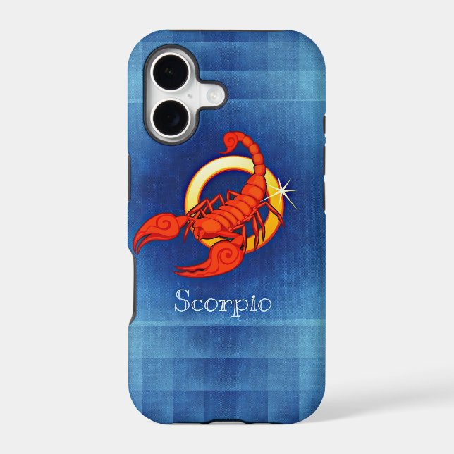 scorpio horoscope iphone case (Back)