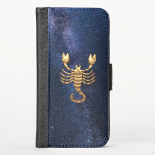 Scorpio Horoscope Sign iPhone X Wallet Cover