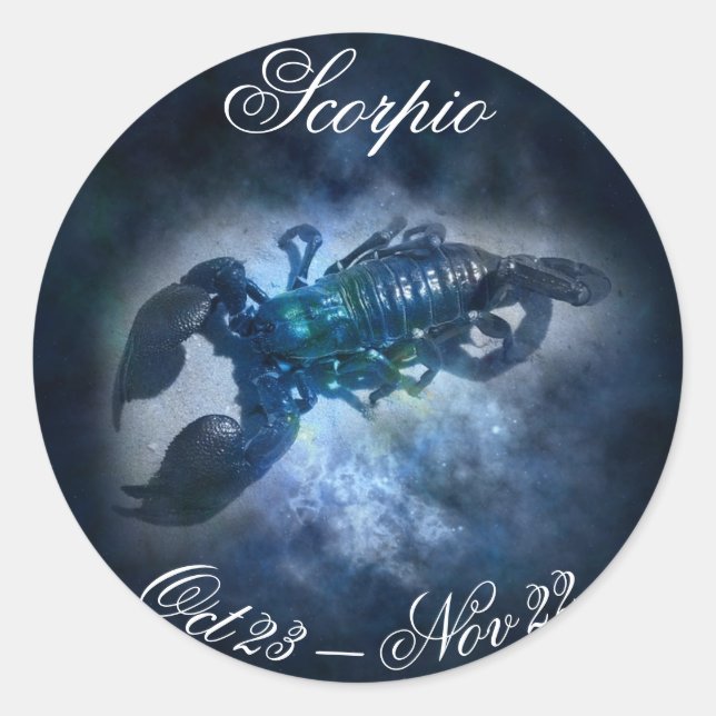 Scorpio Horoscope Zodiac Astrology Sign Sticker (Front)