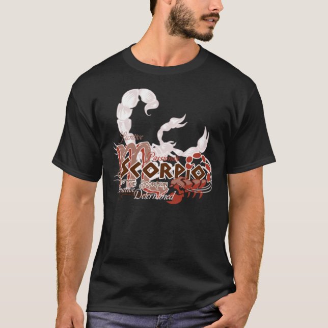 Scorpio horoscope zodiac sign t shirt (Front)
