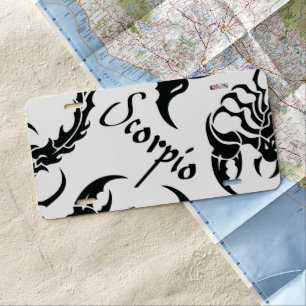 Scorpio License Plate