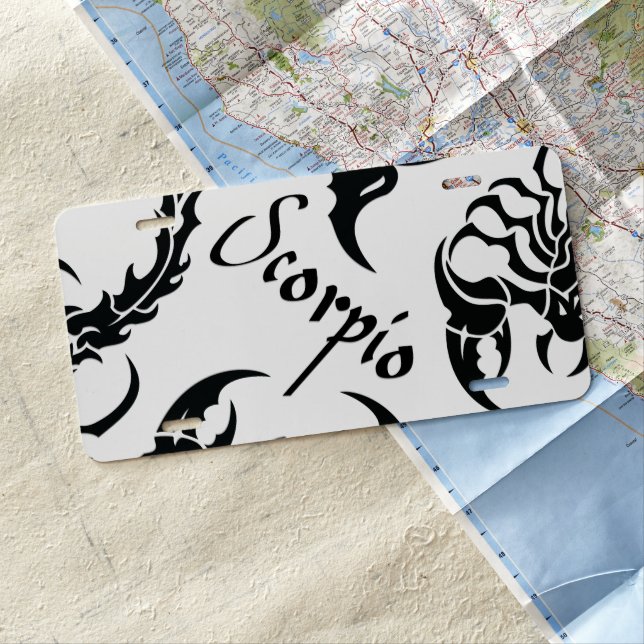 Scorpio License Plate (In Situ)