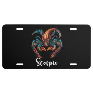 Scorpio License Plate