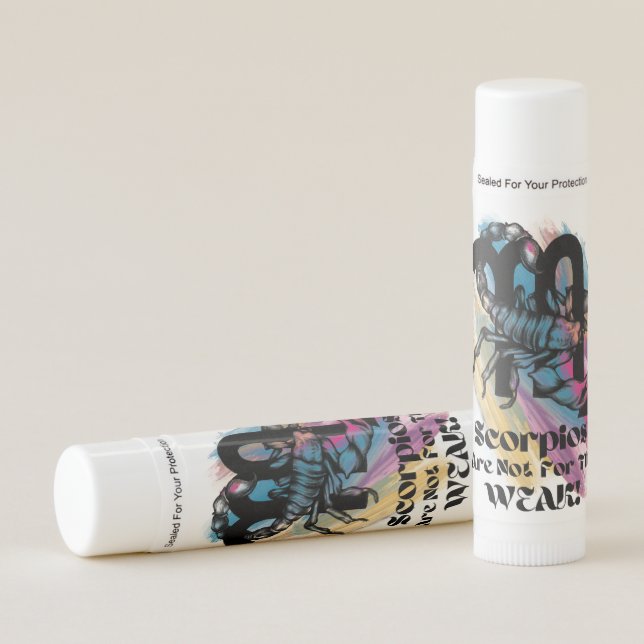 Scorpio Lip Balm Party Favor (Front)