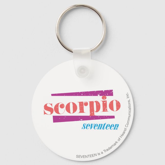 Scorpio LtPink Keychain (Front)