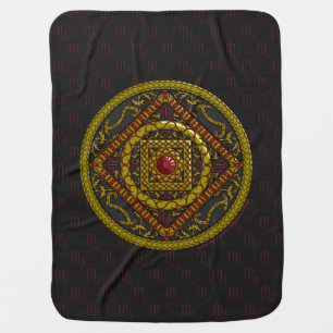 Scorpio Mandala Baby Blanket