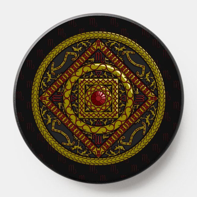 Scorpio Mandala PopSocket (Popsocket)
