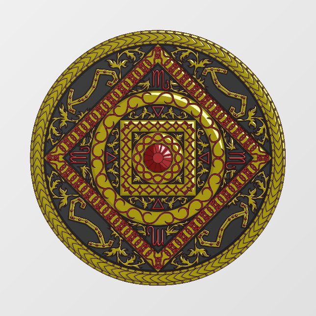 Scorpio Mandala Wall Decal (Front)