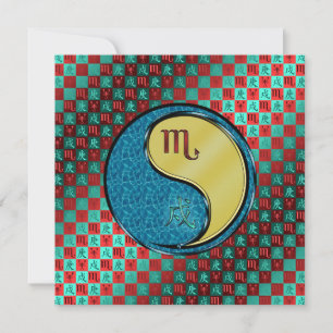 Scorpio & Metal Dog Card