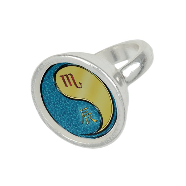 Scorpio & Metal Dragon Ring (Top)