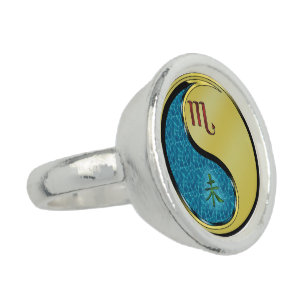 Scorpio & Metal Goat Ring