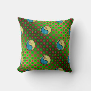 Scorpio & Metal Goat Throw Pillow