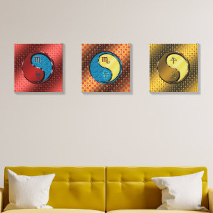 Scorpio & Metal Horse Canvas Photo Tile