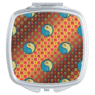 Scorpio & Metal Horse Compact Mirror