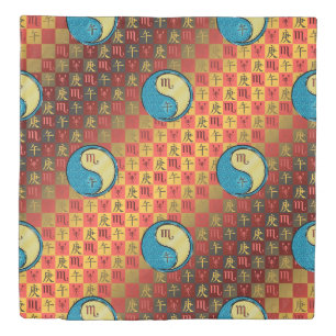 Scorpio & Metal Horse Duvet Cover