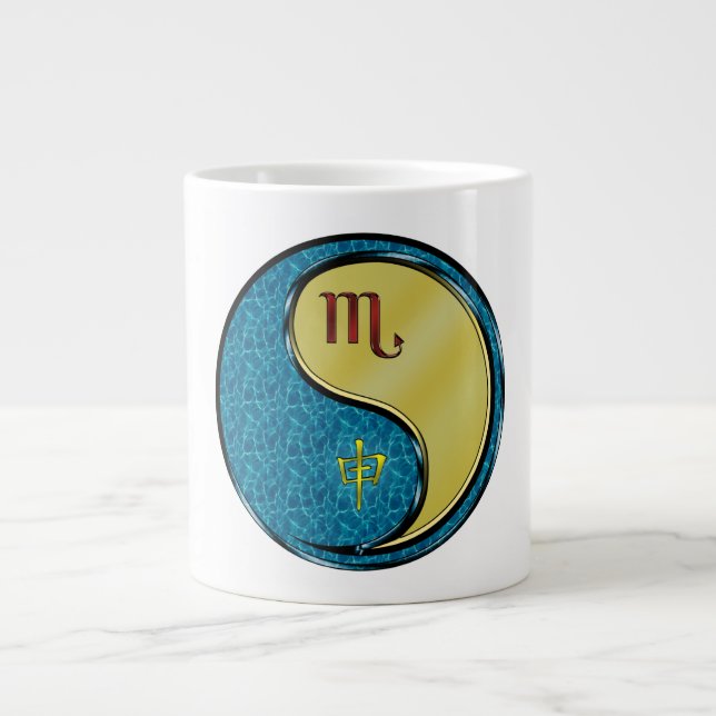 Scorpio & Metal Monkey Giant Coffee Mug (Front)