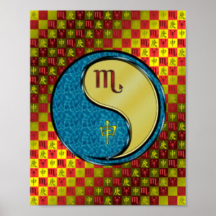 Scorpio & Metal Monkey Poster