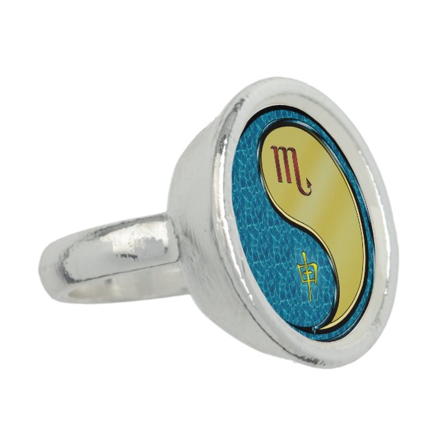 Scorpio & Metal Monkey Ring (Side)