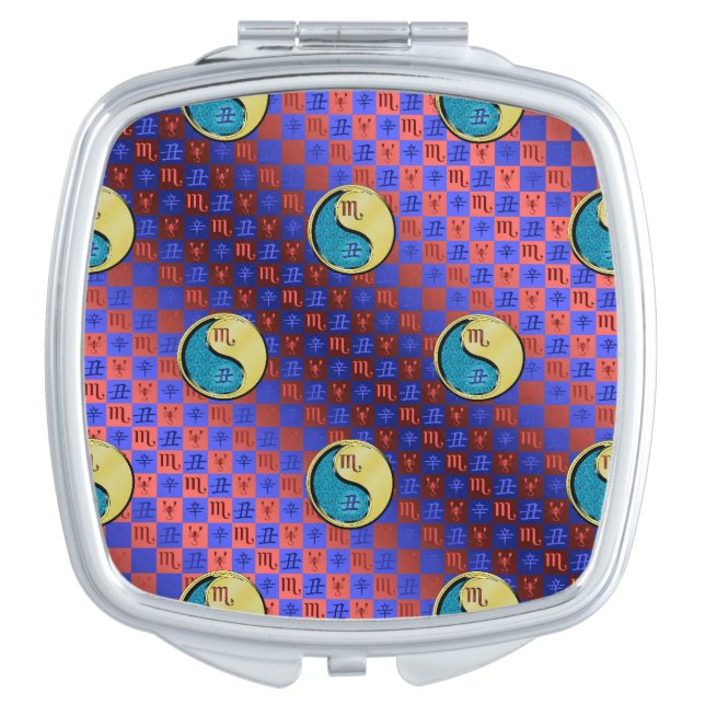 Scorpio & Metal Ox Compact Mirror (Front)