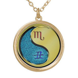 Scorpio & Metal Ox Gold Plated Necklace
