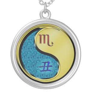 Scorpio & Metal Ox Silver Plated Necklace