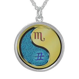 Scorpio & Metal Ox Sterling Silver Necklace
