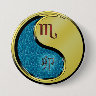 Scorpio & Metal Rabbit Button
